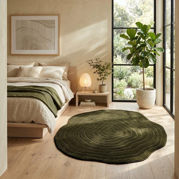 Ciemnozielony dywan 160x230 cm Pebble – ESTE