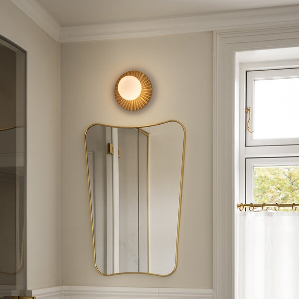 Lampa Ścienna Nuura Aps, Liila Muuse, ściemnialny, złoty | mosiężny, salon, metal, skandynawski