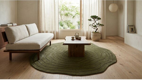 Ciemnozielony dywan 160x230 cm Pebble – ESTE