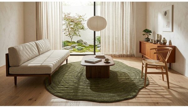 Ciemnozielony dywan 160x230 cm Pebble – ESTE