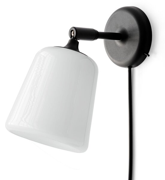 Lampa Ścienna New Works, Material New Edition, ściemnialny, czarny, salon, metal, design