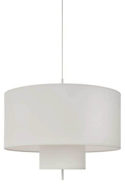 Lampa Wisząca New Works, Margin, ściemnialny, biały, jadalnia, tkanina | tekstylia, skandynawski