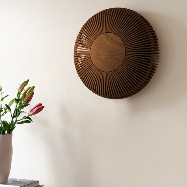 Lampa Ścienna UMAGE, Clava up, ściemnialny, drewniany, salon, drewno, skandynawski