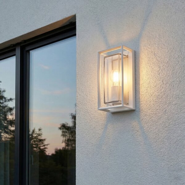 Zewnętrzna Lampa Arcchio, Ismera, ściemnialny, biały, balkon, aluminium, nowoczesny