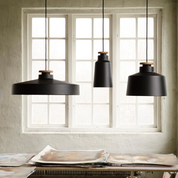 Lampa Wisząca Herstal, czarny, jadalnia, metal