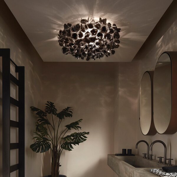 Lampa Ścienna Slamp, Clizia Mama Non Mama, ściemnialny, czarny, salon, tworzywo sztuczne, design