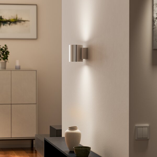 Evoke Lampa Ścienna IP44 Small Chrome/Chrome - Herstal