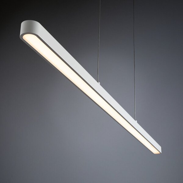 Lampa Wisząca Paulmann, Lento, ściemnialny, biały, salon, aluminium, nowoczesny