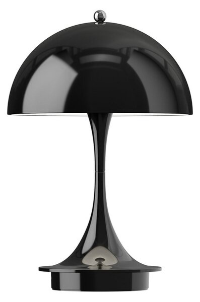 Zewnętrzna Lampa Louis Poulsen, Panthella Portable, ściemnialny, czarny, balkon, tworzywo sztuczne, design