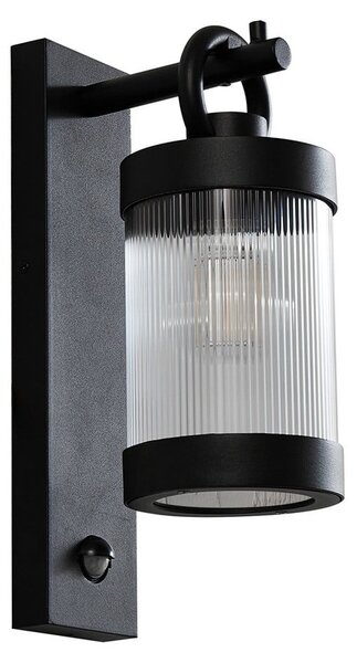 Zewnętrzna Lampa Lindby, Yrene, ściemnialny, czarny, taras, aluminium, nowoczesny