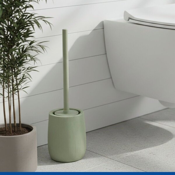 Zielona szczotka do WC ceramiczna Fablo – Wenko