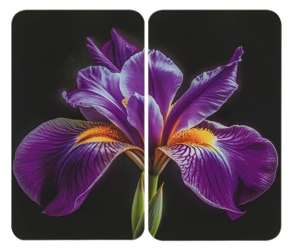 Płyty ochronne na kuchenkę zestaw 2 szt. ze szkła hartowanego 52x30 cm Iris – Wenko