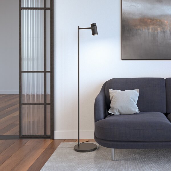 Lampa Podłogowa Herstal, czarny, salon, metal