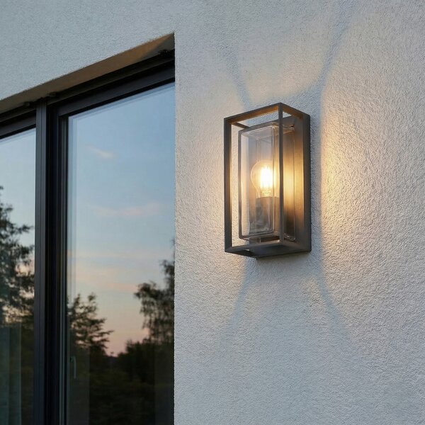 Zewnętrzna Lampa Arcchio, Ismera, ściemnialny, czarny, taras, aluminium, nowoczesny