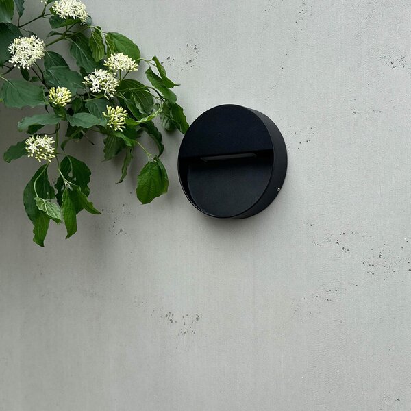 Zewnętrzna Lampa Dyberg Larsen, Pluto, czarny, aluminium, design