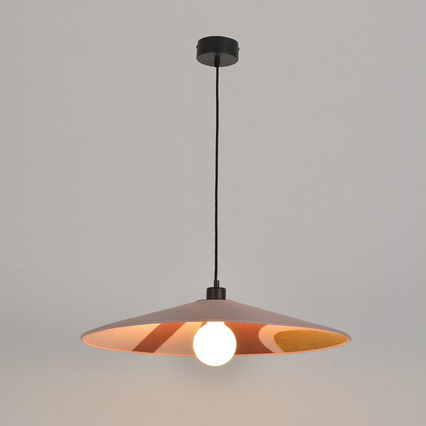 Lampa Wisząca MARKET SET, Sonia Laudet, ściemnialny, pudrowy róż, salon, tkanina | tekstylia, design