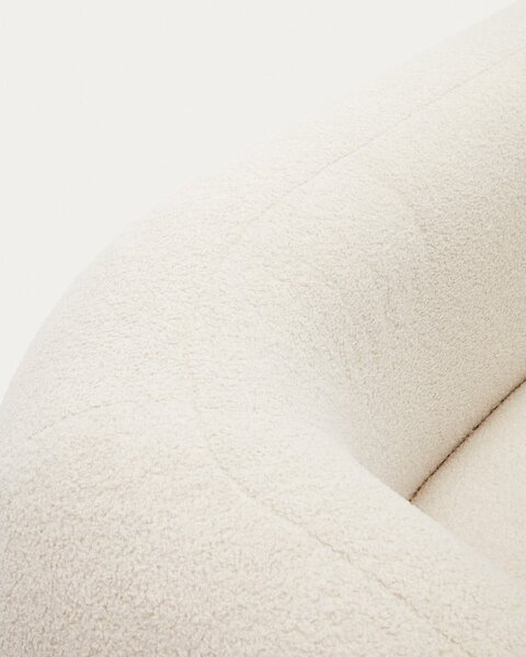 Kremowa sofa z materiału bouclé 246 cm Martina – Kave Home