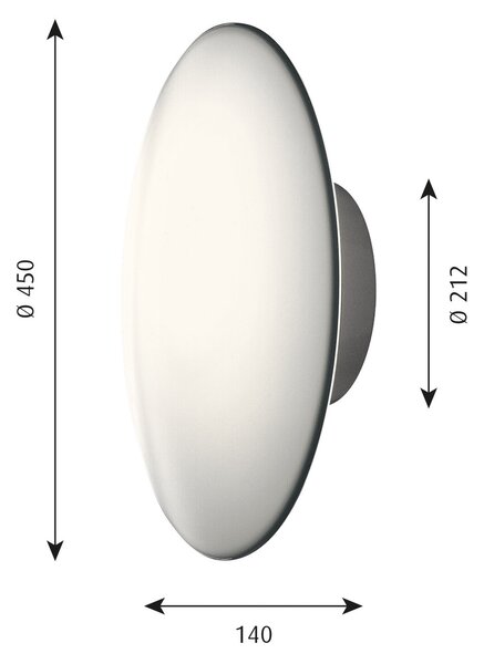 Zewnętrzna Lampa Louis Poulsen, AJ Eklipta, ściemnialny, biały, łazienka, szkło, design