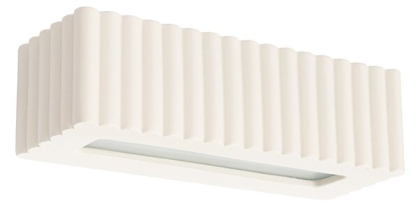 Beżowy kinkiet ceramiczny Rivena – Sollux