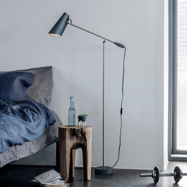 Lampa Podłogowa Northern, Birdy, szary, salon, metal, design