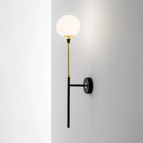 Lampa Ścienna Stilnovo, Galassia, złoty | mosiężny, salon, mosiądz, design