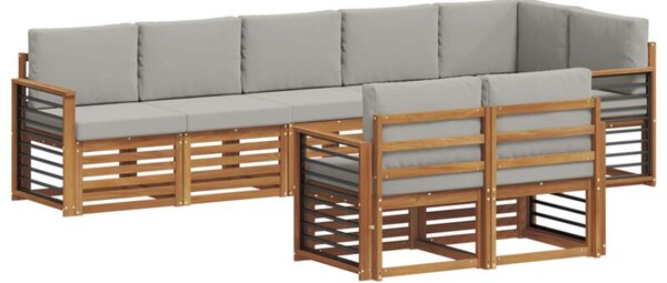 Zestaw mebli ogrodowych z litego drewna akacjowego w eleganckim designie