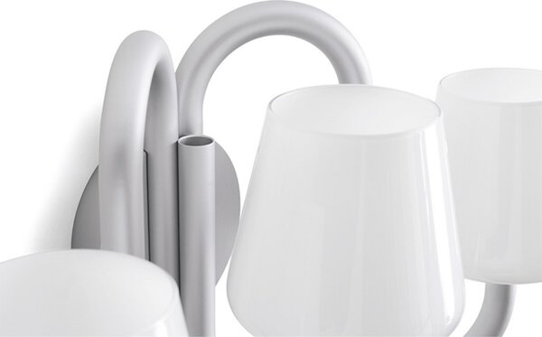 Apollo Sconce Aplique de Pared Alu/White Opal - HAY