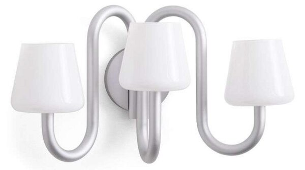 Apollo Sconce Aplique de Pared Alu/White Opal - HAY
