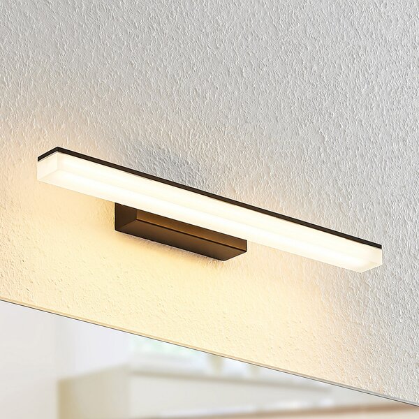 Lampa Ścienna Lucande, Lisana, czarny, łazienka, metal, nowoczesny