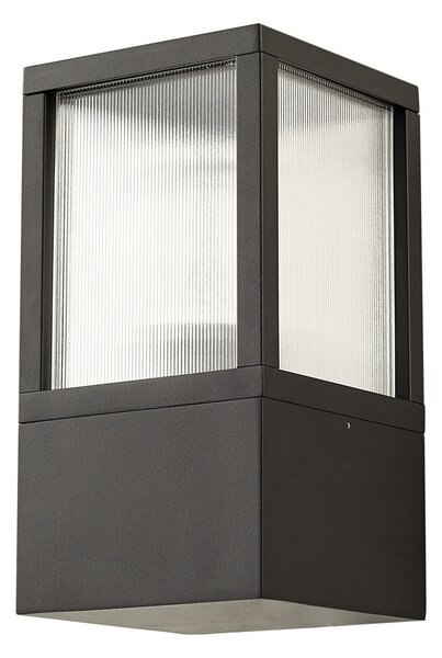 Zewnętrzna Lampa Lucande, Klemens, ściemnialny, czarny, balkon, aluminium, nowoczesny