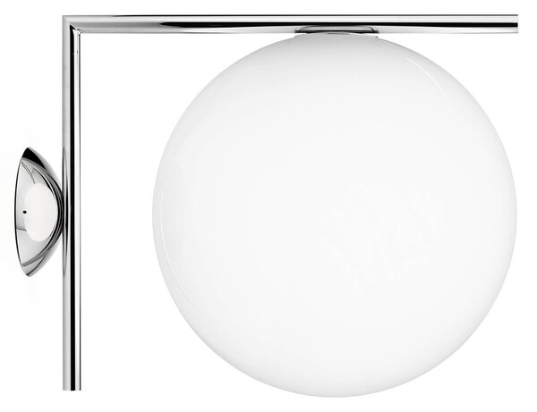 Lampa Ścienna FLOS, IC C/W2, ściemnialny, metaliczny, salon, szkło, design