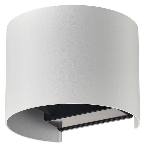 Zewnętrzna Lampa Lindby, Dara, ściemnialny, biały, balkon, aluminium, nowoczesny