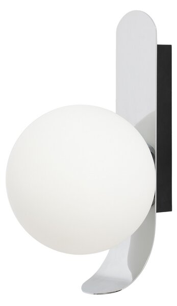 Lampa Ścienna NOLA, Pearl, metaliczny, salon, szkło, design
