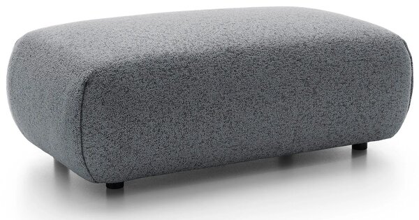 Popielata melanżowa pufa na nóżkach K1-C61