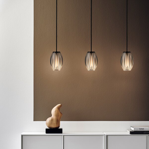 Lampa Wisząca Herstal, czarny, jadalnia, szkło