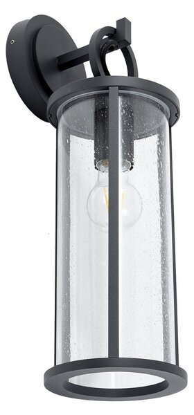 Zewnętrzna Lampa Lucande, Emmeline, ściemnialny, czarny, taras, aluminium, nowoczesny