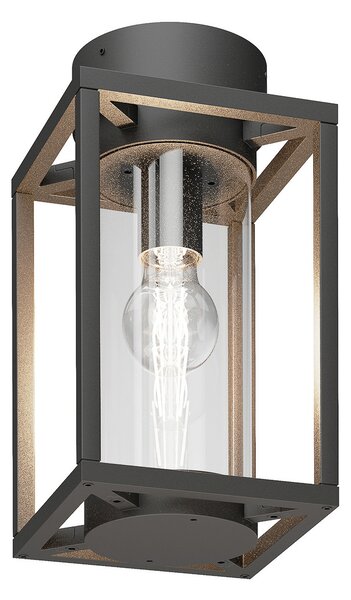 Zewnętrzna Lampa Lucande, Ferda, ściemnialny, czarny, taras, aluminium, nowoczesny
