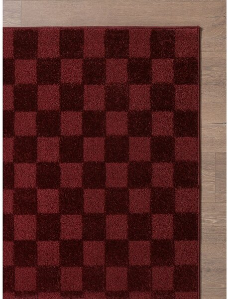 Bordowy dywan 160x230 cm Mosaic – ESTE