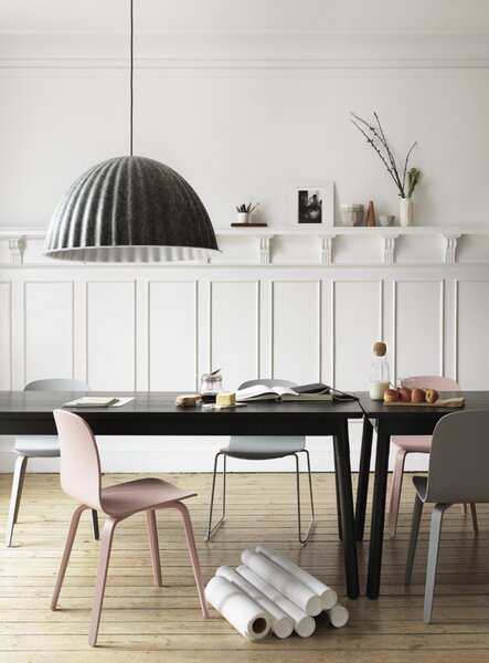 Lampa Wisząca Muuto, ściemnialny, czarny, jadalnia, tkanina | tekstylia