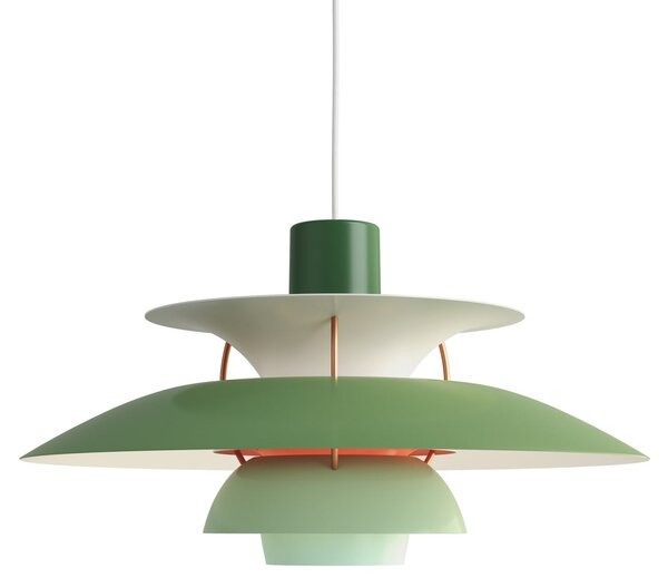 Lampa Wisząca Louis Poulsen, PH 5, ściemnialny, zielony, salon, metal, design