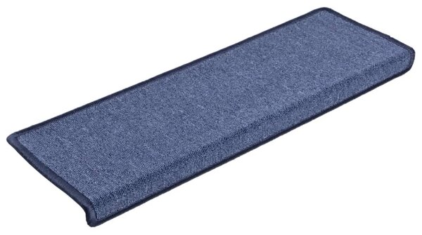 Maty na schody 15 szt. 65x21x4 cm Niebieskie prostokątne krawędzie