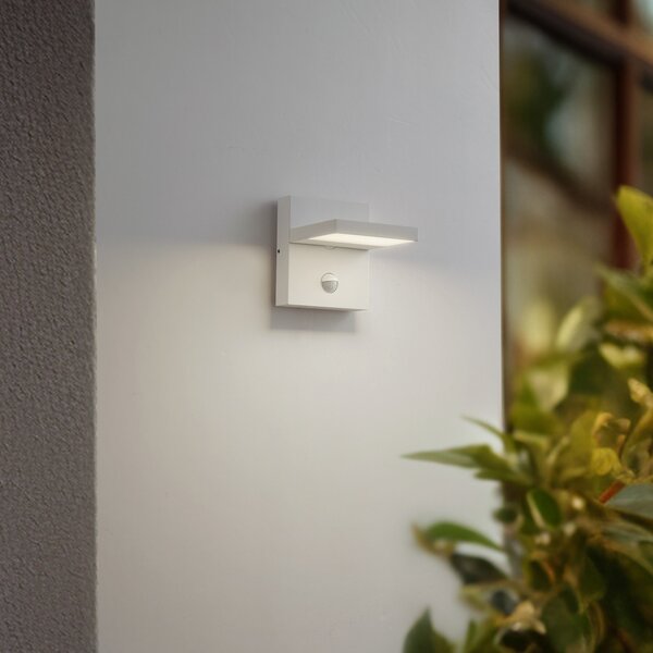 Zewnętrzna Lampa Lucande, Silvan, biały, taras, aluminium, nowoczesny