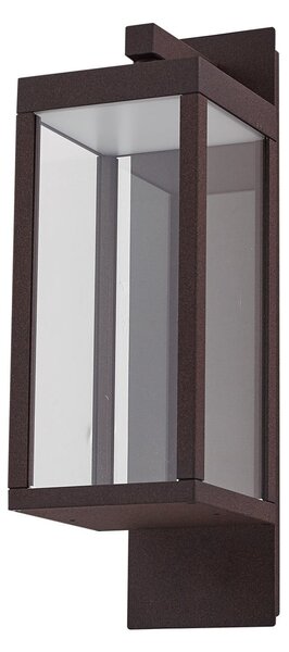 Zewnętrzna Lampa Lucande, Ferdinand, brąz rdzawy, balkon, aluminium, nowoczesny