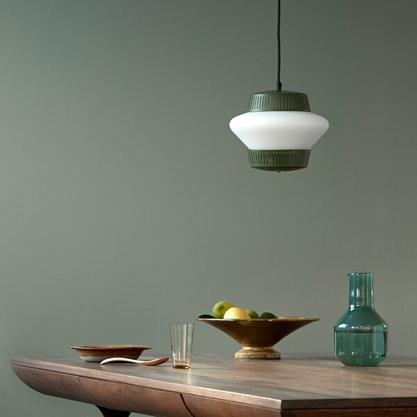 Lampa Wisząca Warm Nordic, Opal Arch, ściemnialny, zielony, jadalnia, metal, design