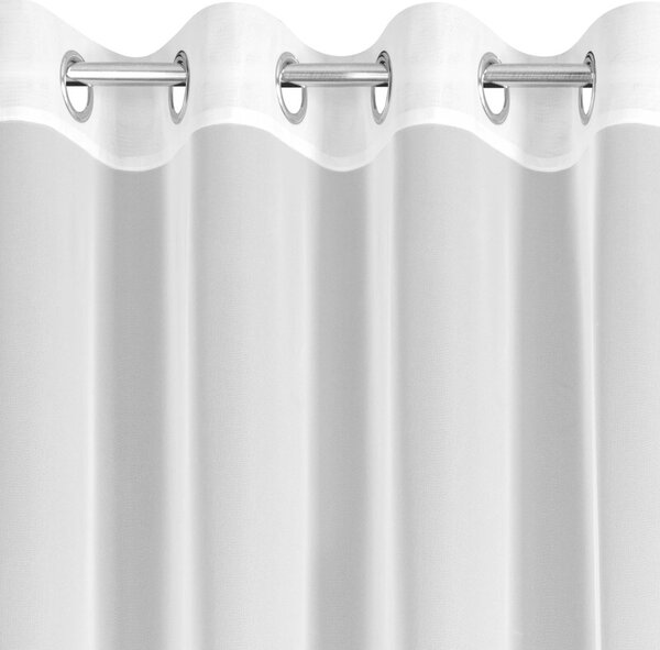 Firana gotowa EUROFIRANY Lauri 140 x 250 cm Biały