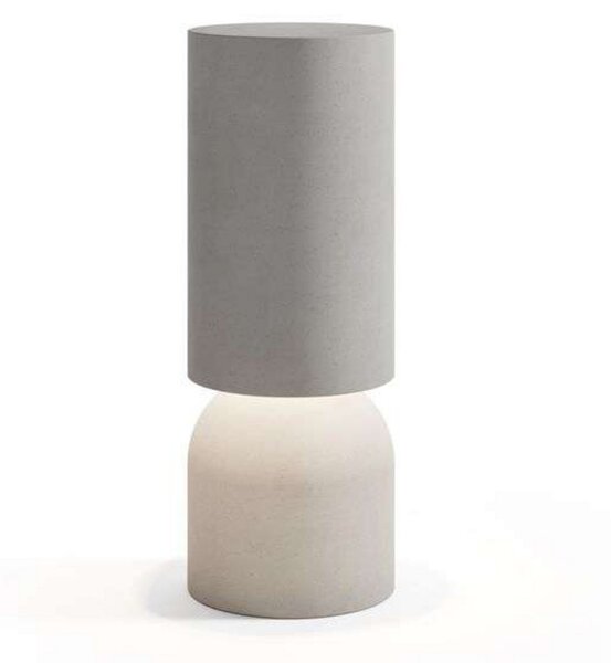 Zewnętrzna Lampa Luceplan, ściemnialny, szary, taras, beton