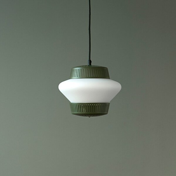 Lampa Wisząca Warm Nordic, Opal Arch, ściemnialny, zielony, jadalnia, metal, design