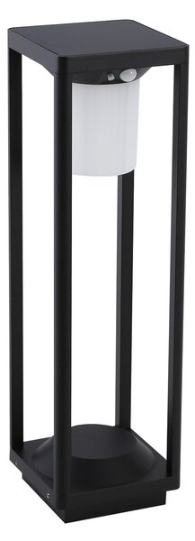 Zewnętrzna Lampa Lucande, Nilea, czarny, taras, aluminium, nowoczesny