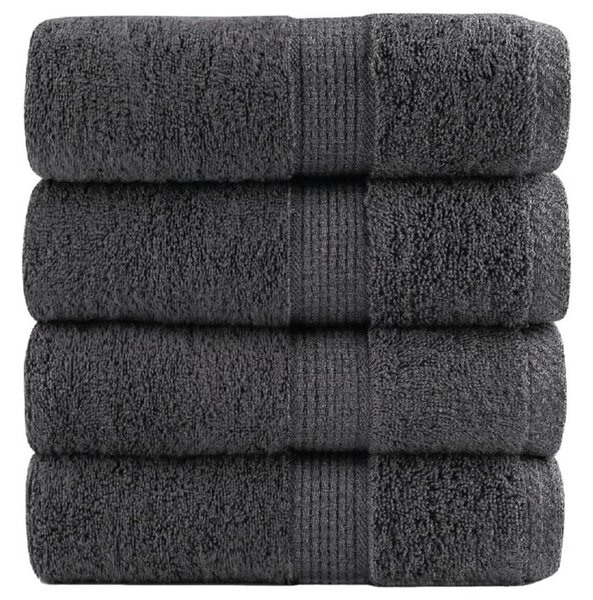 Ręczniki toaletowe premium, solund 4 szt. antracyt 30x30cm 600 g/m²