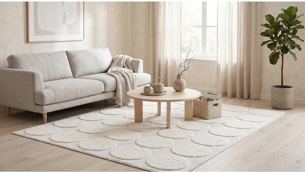 Kremowy dywan 120x170 cm Bubble – ESTE